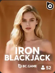 Iron Blackjack BC Game Australia game cover