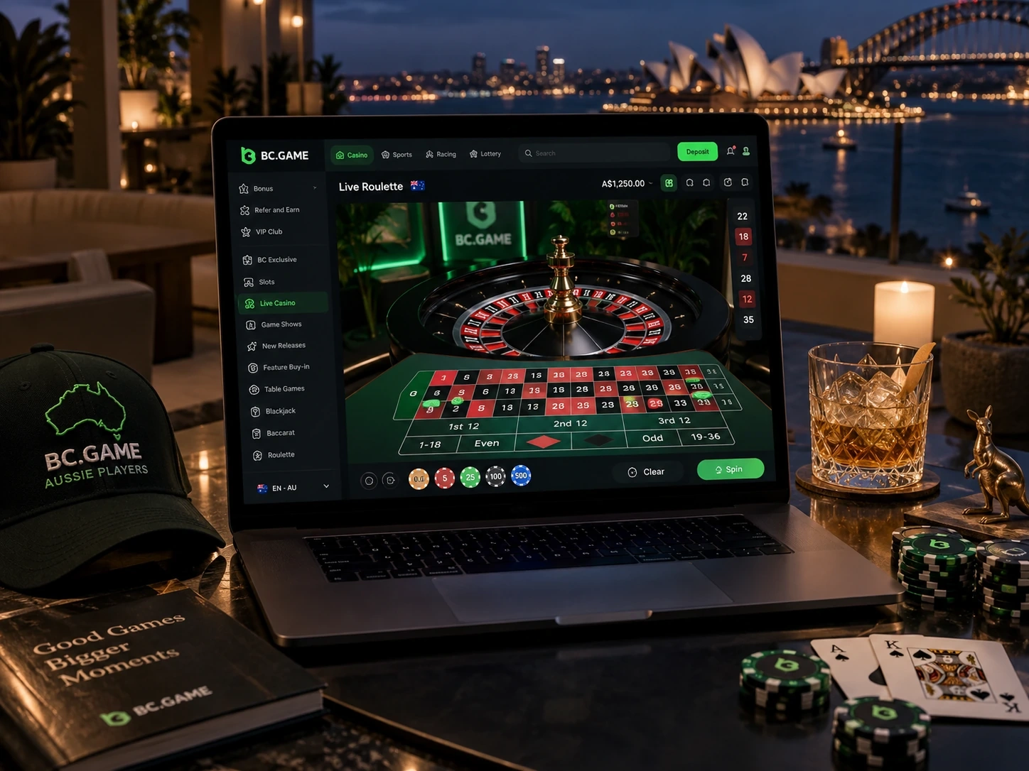 Casino game at BC Game Australia